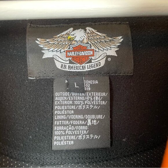 Harley-Davidson DETOUR Mock Neck Fleece Jacket Size Large - Picture 2 of 10